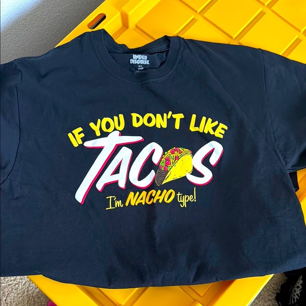 Black and Yellow Short Sleeve Taco tee